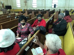 Deaconess Meet w/ Amanda Maize. Dorothy Cabbill, Lois Merriweather, & Viola Croom